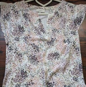 LOFT Outlet Floral Print Blouse - Size M